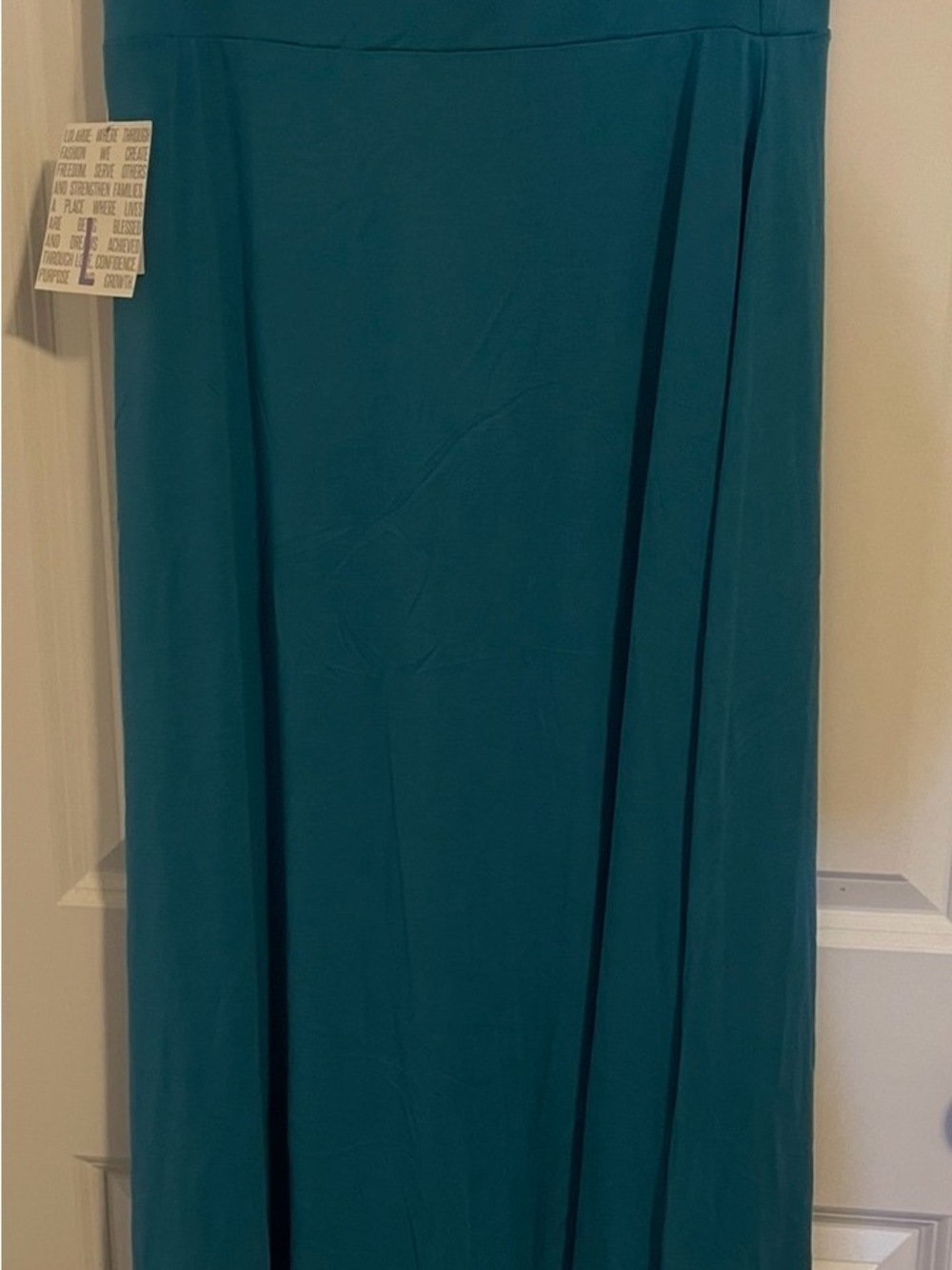 LuLaRoe Teal Maxi Skirt - Flowing Solid Teal